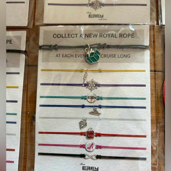 NWT in Original 10 Beautiful Bundle of EFFY Royal Caribbean Ropes Bracelets. - Picture 5 of 10